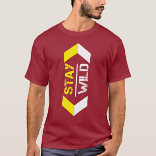 T-Shirt Stay Wild - Graphisme Inspiré Aventure Te
