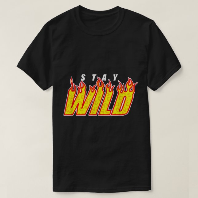 T-shirt Stay Wild Merch Ben Azelart Red  (Design devant)