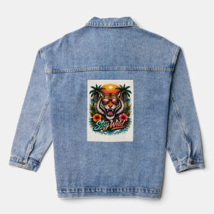 T-Shirt Stay Wild Tiger Sunset – Jungle Tropical G