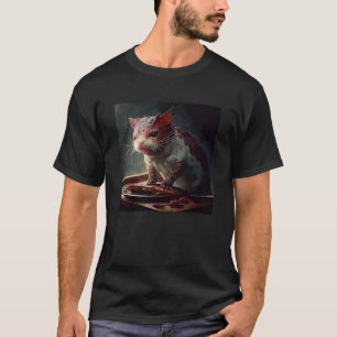T-shirt Steak d'Axolotl de Chat  1