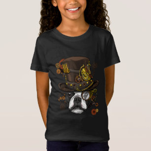T-Shirt Steampunk Boston Terrier Dog Shirt Steampunk Lover
