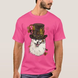 T-shirt Steampunk Gothique Américain Eskimo Chien Visage a