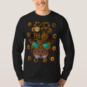 T-shirt Steampunk Guinée Cochon médiéval victorien Powe à