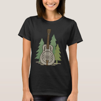 T-shirt Steel Dobro Forest – Rustic Music Lover Art