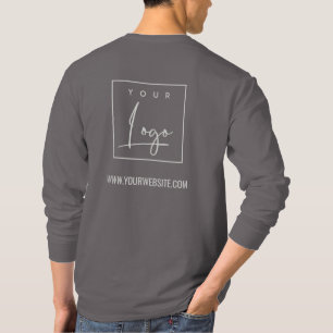 T-shirt Steel Grey Business Ajouter Votre Nom Logo Site We