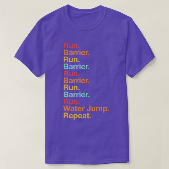T-shirt Steeplechase Run Track and Field 3000m Steeplechas (Design devant)
