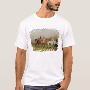 T-shirt Steeplechasing : Au début (huile sur la toile)