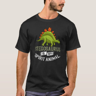 T-shirt Stegosaurus Dinosaur Skull Fossile Skeleton