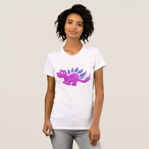 T-shirt Stegosaurus pourpre