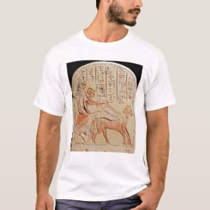 T-shirt Stela dépeignant un scribe conduisant un char