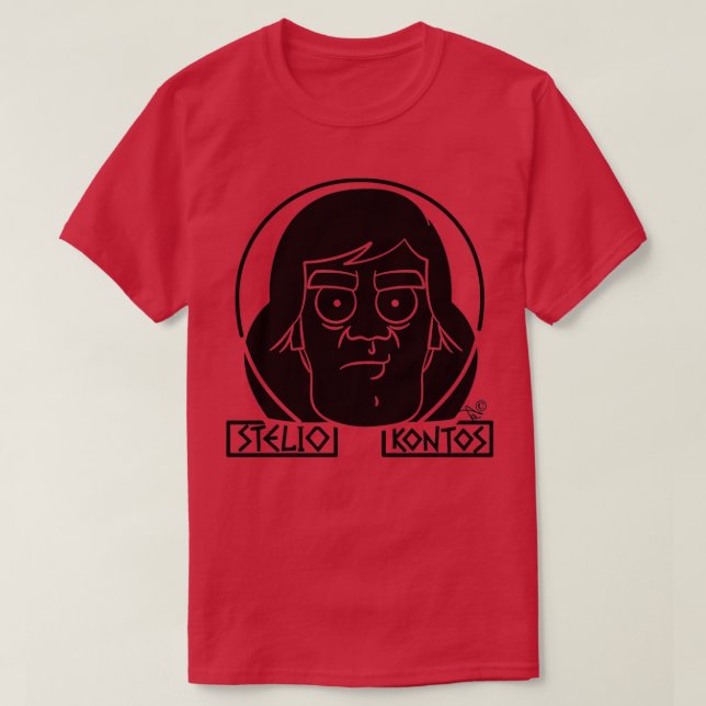 T-shirt Stelio Kontos blk par Tais s (Design devant)