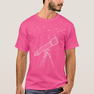 T-shirt Stellations Star Galaxy Telescope Espace extra-atm
