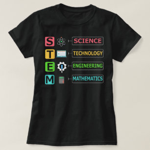 T-shirt STEM Science Technologie Ingénierie Mathématiques 
