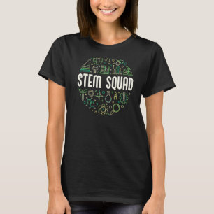 T-shirt Stem Squad Science Technique Ingénierie Et Mathéma