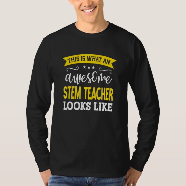 T-shirt Stem Teacher Job Title Employee Funny Worker Stem  (Devant)