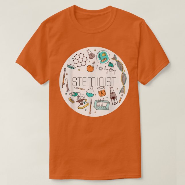 T-shirt Stéménite Science Technologie Génie Math STEM (Design devant)
