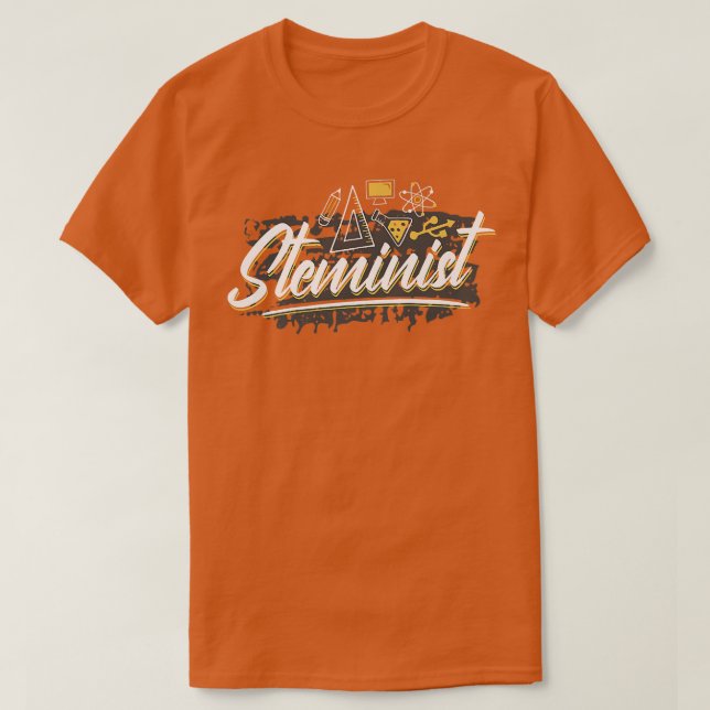T-shirt Steminist Science Technology Engineering Math STEM (Design devant)