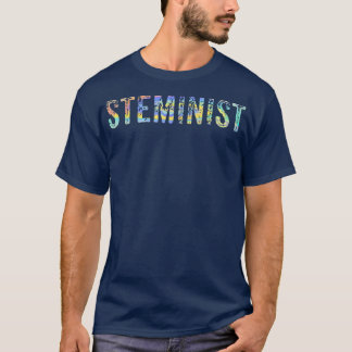 T-shirt Steminist STEM-inist Math Girls Science Lover Tie-