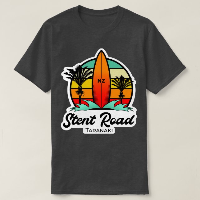 T-shirt Stent Road Surf Conception Taranaki (Design devant)
