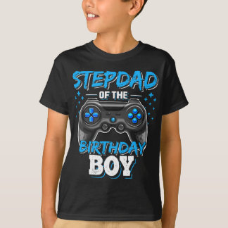 T-shirt Stepdad de l'Anniversaire Garçon Matching Vidéo de