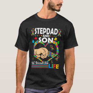 T-shirt Stepdad Et Son Famille Sensibilisation sur l'autis
