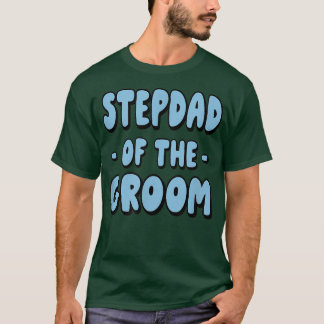 T-shirt Stepdad Step Papa De La Groom Family Party Réenten