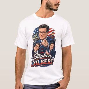 T-shirt Stephen Colbert Late Show Rétro Comédie Américaine