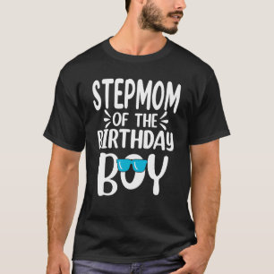 T-shirt Stepmamie De L'Anniversaire Garçon Maman Papa Enfa