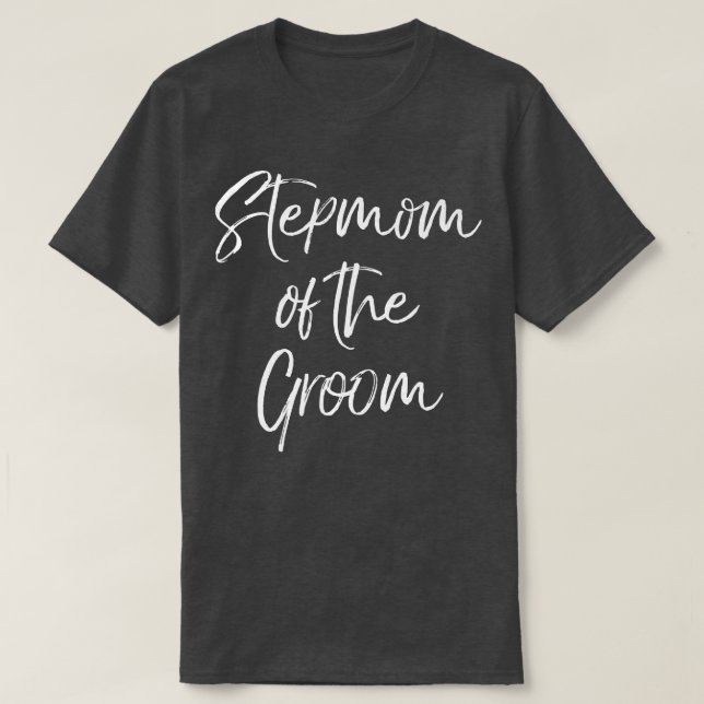T-shirt Stepmere De La Famille Groom Mignonne Mariage Part (Design devant)