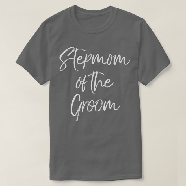 T-shirt Stepmere Of The Groom Family Mignonne Mariage Part (Design devant)