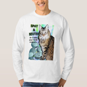 T-shirt Stérilisez et changez (ou je cache votre