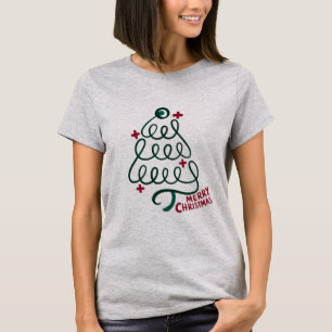 T-shirt Stéthoscope Joyeux Noël CNA Travailleur Médical