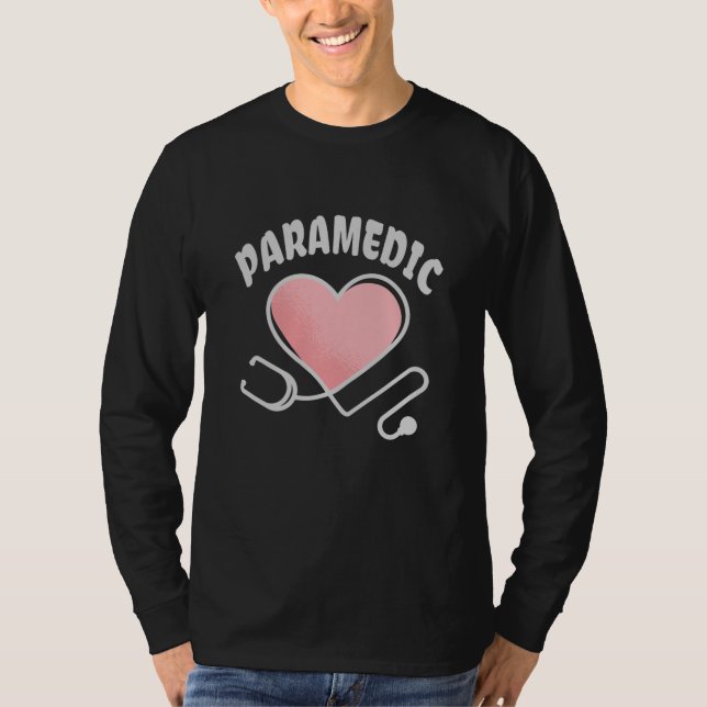 T-shirt Stethoscope paramétrique avec coeur (Devant)