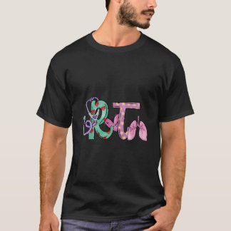 T-shirt Stéthoscope Rd He Poumon Thérapie Respiratoire