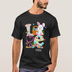 T-shirt Stethoscope Scrub Cna Infirmière Vie de Pâques Mig