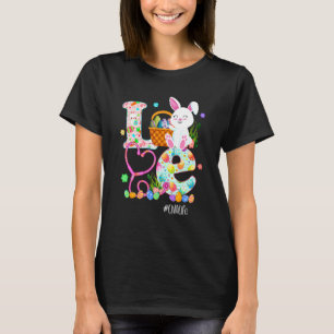 T-shirt Stethoscope Scrub Cna Infirmière Vie de Pâques Mig