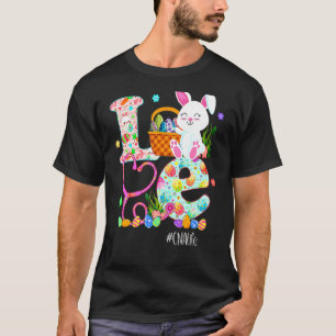 T-shirt Stethoscope Scrub Cna Infirmière Vie de Pâques Mig