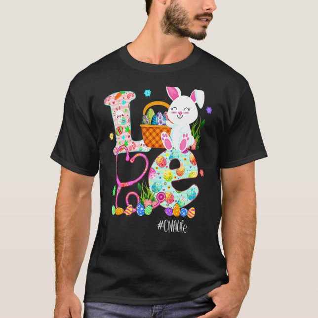 T-shirt Stethoscope Scrub Cna Infirmière Vie de Pâques Mig (Devant)