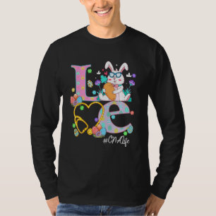 T-shirt Stethoscope Scrub Cna Infirmière Vie de Pâques Mig