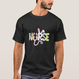 T-shirt Stethoscope Scrub Nurse Life Pâques Jour Mignonne