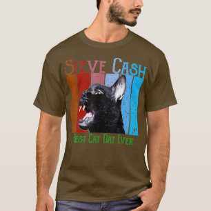 T-shirt Steve cash meilleur chat papa jamais