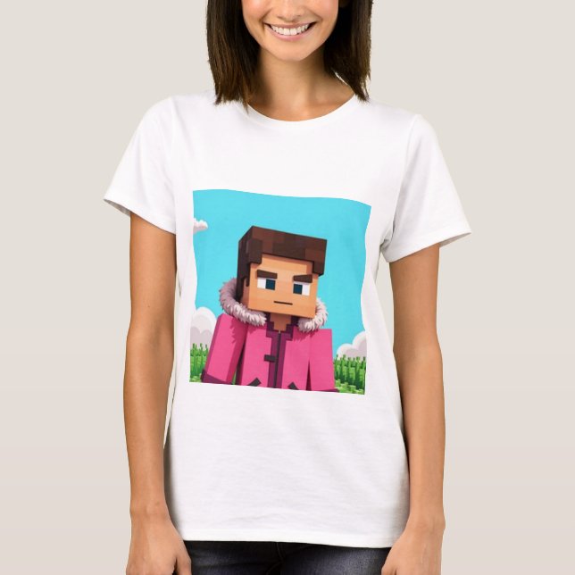 T-shirt Steve de Minecraft (Devant)