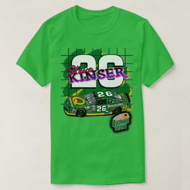 T-shirt Steve Kinser Quaker State Retro NasDesign (Design devant)