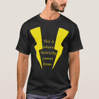 T-shirt Steve Stifler D'où vient la lectricité