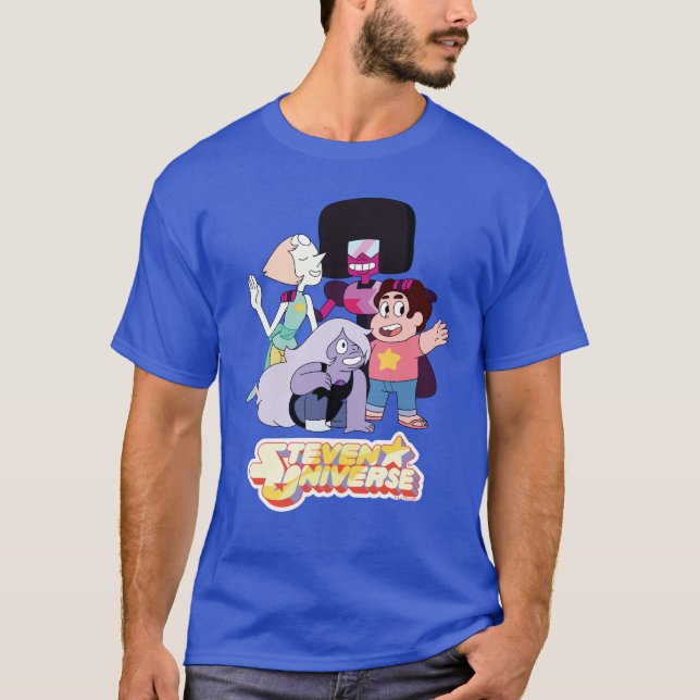 T-shirt Steven Universe | Crystal Gem Group Huddle (Devant)