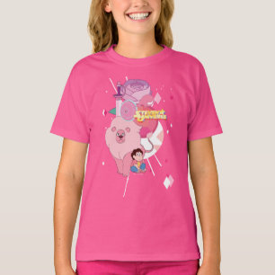 T-shirt Steven Universe   Héritage du quartz Rose