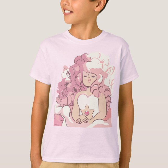 T-shirt Steven Universe | Illustration de quartz Rose (Devant)