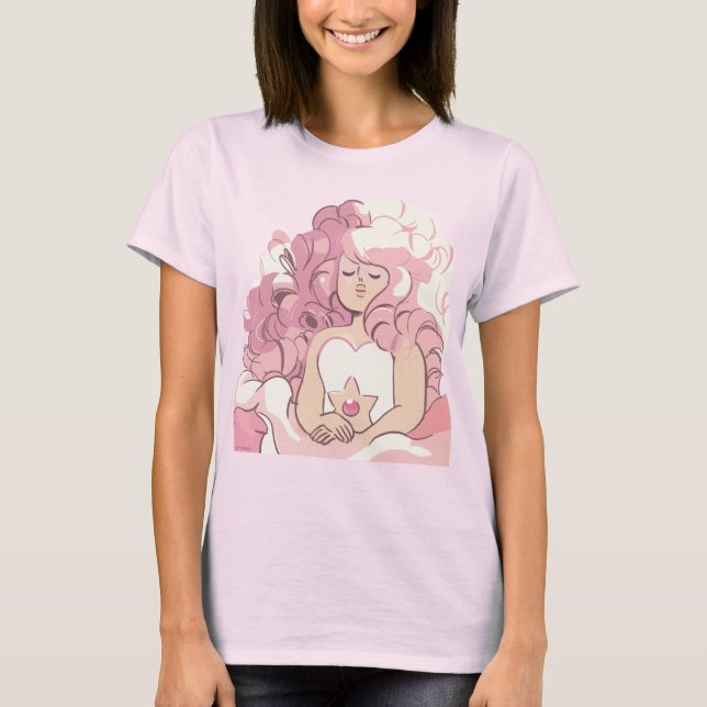 T-shirt Steven Universe | Illustration de quartz Rose (Devant)