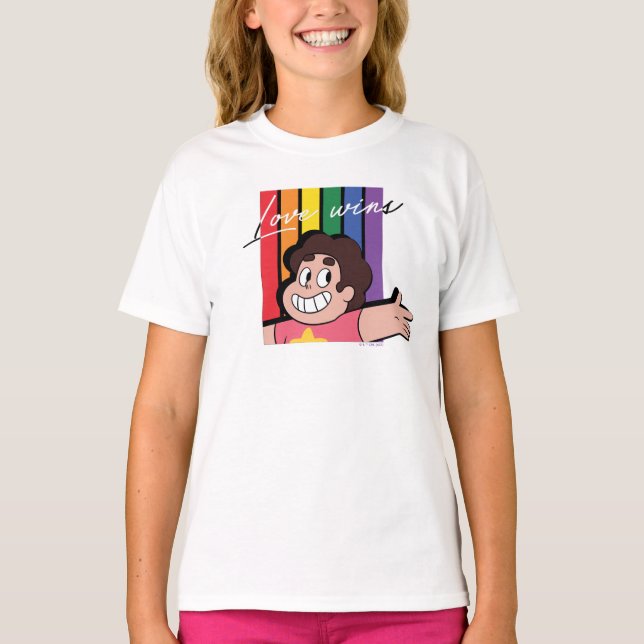 T-shirt Steven Universe - L'amour gagne (Devant)