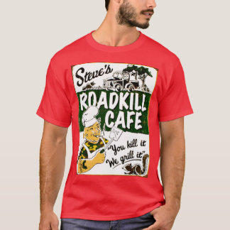 T-shirt STEVES ROADKILL CAFE Publicité Vintage Restauran